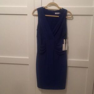 Calvin Klein royal blue knee length dress.